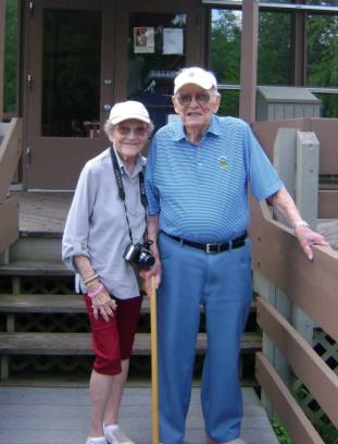 Mary with her husband Albert