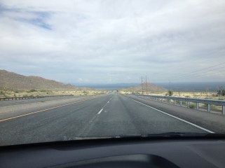 As we crossed the mountain, it looked like we were descending into the ocean